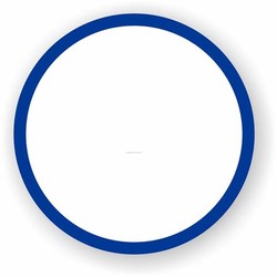 White circle