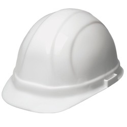 White hard hat with